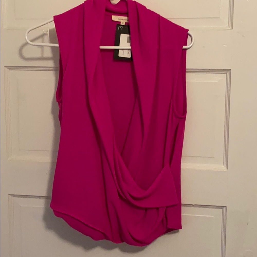 Faux wrap top